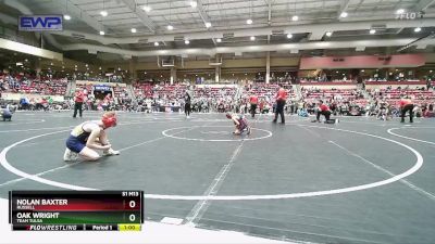 67-70 lbs Champ. Round 1 - Oak Wright, Team Tulsa vs Nolan Baxter, Russell