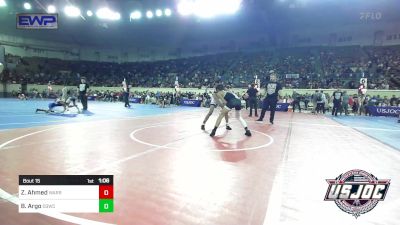 105 lbs Round Of 32 - Zayd Ahmed, Warrior Trained Wrestling Club vs Brock Argo, D3 Wrestling Cluib