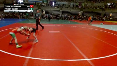 57 lbs Quarterfinal - Coen McDonough, ANML vs Finley Bellefy, Fosston-Bagley Brawlers