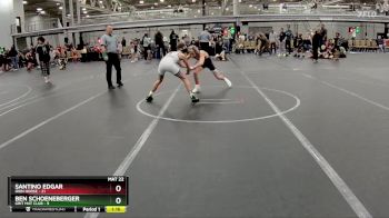 100 lbs Round 2 (4 Team) - Santino Edgar, Iron Horse vs Ben Schoeneberger, Grit Mat Club