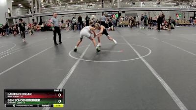 100 lbs Round 2 (4 Team) - Santino Edgar, Iron Horse vs Ben Schoeneberger, Grit Mat Club