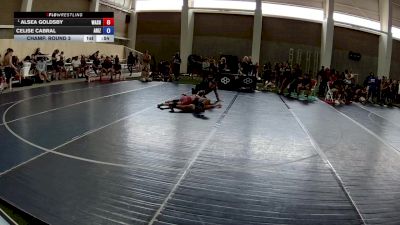 100 lbs Champ. Round 3 - Shaniah-Lee Ferreira, Hawaii vs Alyaah Bravo, California