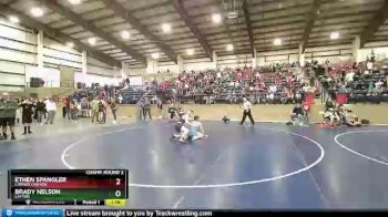 135 lbs Champ. Round 2 - Ethen Spangler, Corner Canyon vs Brady Nelson, Layton