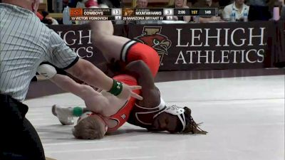 149 lbs: Victory Voinovich, Oklahoma State vs Manzona Bryant, Lehigh