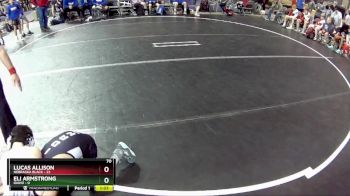70 lbs Round 1 (6 Team) - Lucas Allison, Nebraska Black vs Eli Armstrong, Idaho
