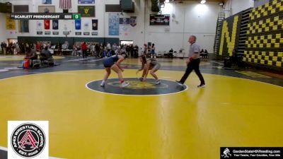 132 lbs Champ. Round 1 - Scarlett Prendergast, North Hunterdon vs Mariah Witmer, Holy Spirit