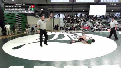126 lbs 5th Place Match - Jackson D`Ettore, Charlotte Christian vs Nicholas Demyanovich, Benedictine College Prep