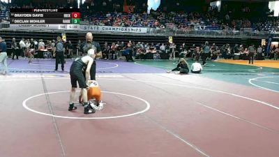 6A 106 lbs Champ. Round 1 - Brayden Davis, Rockwall vs Declan Mohler, Austin Vandegrift