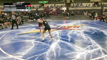 142 lbs Round 3 (3 Team) - Isabella Jensen, Apple Valley vs Aubrey Spates, Stillwater
