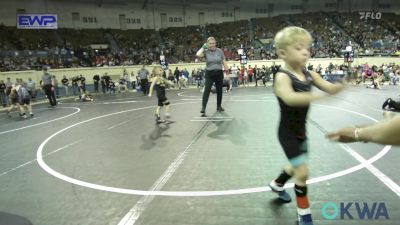 40 lbs Round Of 16 - Jack Allen, Ponca City Wildcat Wrestling vs Ryder Hall, Tecumseh Youth Wrestling