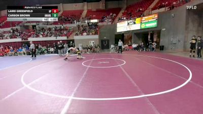 126 lbs Round 3 - 2nd Wrestleback And Semi-finals(16 Team) - Carson Brown, Amarillo vs Laird Greenfield, Dallas Highland Park