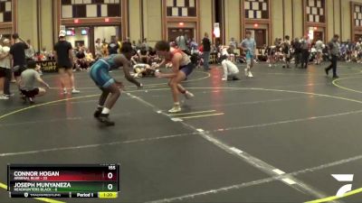 155 lbs Semis & 1st Wrestleback (8 Team) - Joseph Munyaneza, Headhunters Black vs Connor Hogan, Arsenal Blue