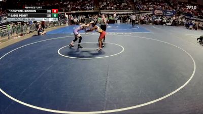 G 120 lbs Champ. Round 2 - Sadie Penny, South Beauregard Girls vs Dontrell Rochon, Tara Girls
