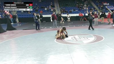 132 lbs Consi Of 8 #2 - Owen Gregg, Concord vs Jayden Franco, Whittier