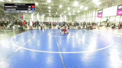 132 lbs Champ. Round 2 - Marshall Pell, Cashmere Wrestling Club vs Cash Boos, Thurston County Wrestling Club