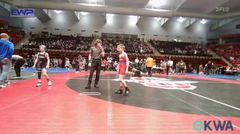 73 lbs Rr Rnd 3 - Corbin Burwell, Caney Valley Wrestling vs Hayden Beckwith, Miami Takedown Club