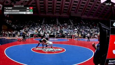 4A-126 lbs Quarterfinal - AJ West, Benedictine Military School vs Nolan Christian, Eastside Hs