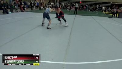 110 lbs Cons. Round 2 - Knox Young, GHV Mat Club vs Emerson Peterson, Victory School Of Wrestling