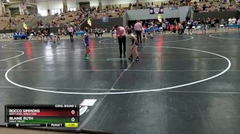 75 lbs Cons. Round 2 - Rocco Simmons, Next Level Wrestling vs Blaine Ruth, Eagle Talon