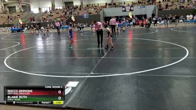 75 lbs Cons. Round 2 - Rocco Simmons, Next Level Wrestling vs Blaine Ruth, Eagle Talon