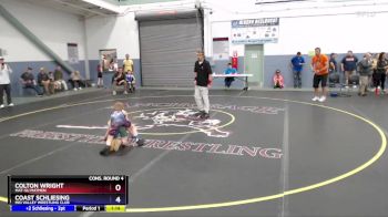 63 lbs Cons. Round 4 - Colton Wright, Mat-Su Matmen vs Coast Schliesing, Mid Valley Wrestling Club