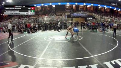 100 lbs Quarterfinal - Kiera Partello, Barron G Collier vs Emerson Webber, Hernando