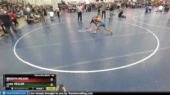 83 lbs Cons. Round 1 - Luke Mealer, GA vs Bradyn Wilson, KS