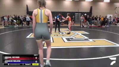 122 lbs Round 1 - Abigail Meyrer, Iowa vs Addison Nelson, Iowa