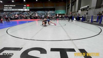 150 lbs Consi Of 8 #1 - Arielle Zeidler, Pindrops vs Karly Zinn, Mountain Wrestling