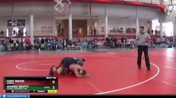 141 lbs Cons. Round 1 - Cody Snook, Wabash vs Aundre Beatty, Marian University (IN)