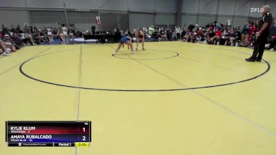 105 lbs Round 2 (8 Team) - Kylie Klum, Wisconsin vs Amaya Rubalcado, Texas Blue