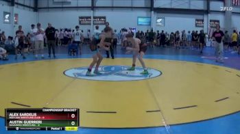 106 lbs Quarterfinals (8 Team) - Alex Sardelis, RED LION WRESTLING CLUB vs Austin Guerreri, SEAHAWKS WRESTLING