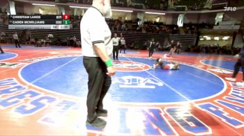 175-1A Cons. Semi - Christian Lange, Mt. Pisgah Christian School vs CADEN MCWILLIAMS, Commerce Hs