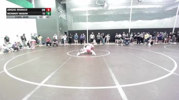 120 lbs Cons. Semi - Mckenzy Mason, Tech Fall Elite vs Abigail Monaco, Greater Heights Wrestling