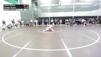 120 lbs Cons. Semi - Mckenzy Mason, Tech Fall Elite vs Abigail Monaco, Greater Heights Wrestling