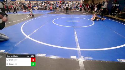 52 lbs Quarterfinal - Luke Crain, Skiatook Youth Wrestling vs Carson Bacon, Owasso Takedown Club