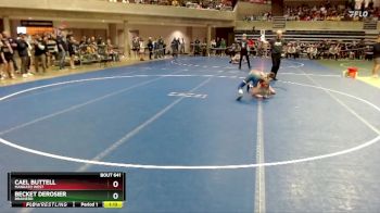 80 lbs Cons. Round 2 - Cael Buttell, Mankato West vs Becket DeRosier, Brainerd
