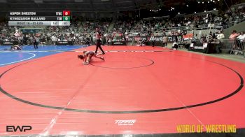 52 lbs Round Of 16 - Aspen Shelton, Team Tulsa Wrestling Club vs Kyngzleigh Ballard, Team Conquer Wrestling