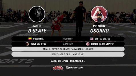 Preston Osorno vs Jacob D Slate 2025 ADCC Orlando Open/Youth Trials