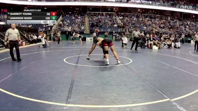 3A 215 lbs Champ. Round 1 - Jamarion Ward, South Johnston High School vs Garrett Young, Franklin High School