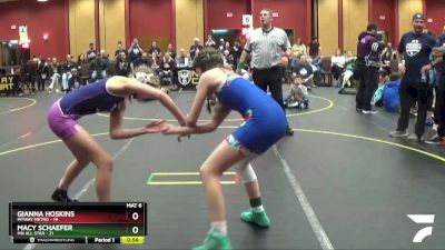 98 lbs Round 5 (6 Team) - Gianna Hoskins, MYWAY Metro vs Macy Schaefer, MN ALL Star