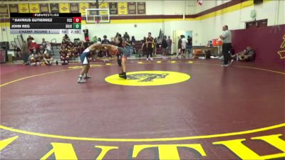 149 lbs Champ. Round 1 - Davrius Gutierrez, Fresno City College vs John Reg, Santa Rosa Junior College
