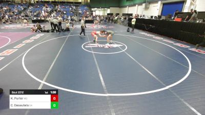 132 lbs Consi Of 64 #2 - Kaden Purler, MO vs Connor Desautels, GA