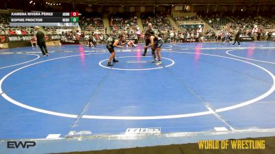 120 lbs Consi Of 8 #2 - Xamena Rivera Perez, ARDMORE TAKEDOWN CLUB vs Sophie Proctor, Henryetta Knights Wrestling Club