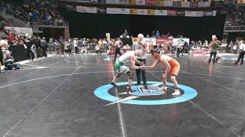 4A 150 lbs Champ. Round 1 - Samuel Vigil, Taos vs Caleb Gustafson, Moriarty