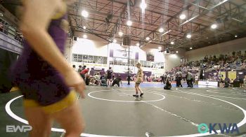 67-70 lbs Rr Rnd 5 - Graycie Card, Tulsa Blue T Panthers vs Delaney Pritchard, Bristow Elementary Wrestling Club