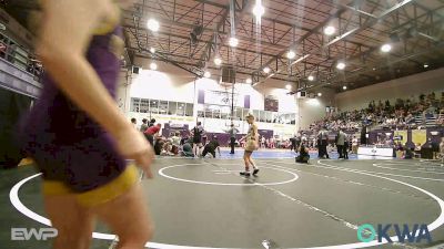 67-70 lbs Rr Rnd 5 - Graycie Card, Tulsa Blue T Panthers vs Delaney Pritchard, Bristow Elementary Wrestling Club