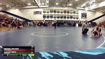 150 lbs Cons. Round 3 - Michael Walters, Strongsville vs Hamzah Gieth, WestLake