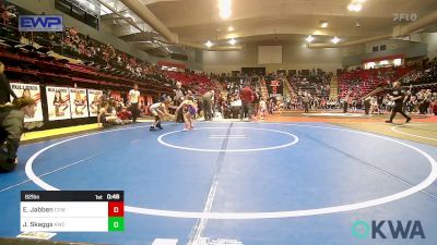 62 lbs 3rd Place - Ella Jabben, Caney Valley Wrestling vs Jersey Skaggs, Keystone Wrestling Club