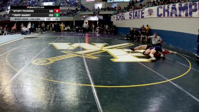 144 lbs Round Of 16 - Wyatt Pickens, Ninety Six vs Tripp Mabry, Cheraw